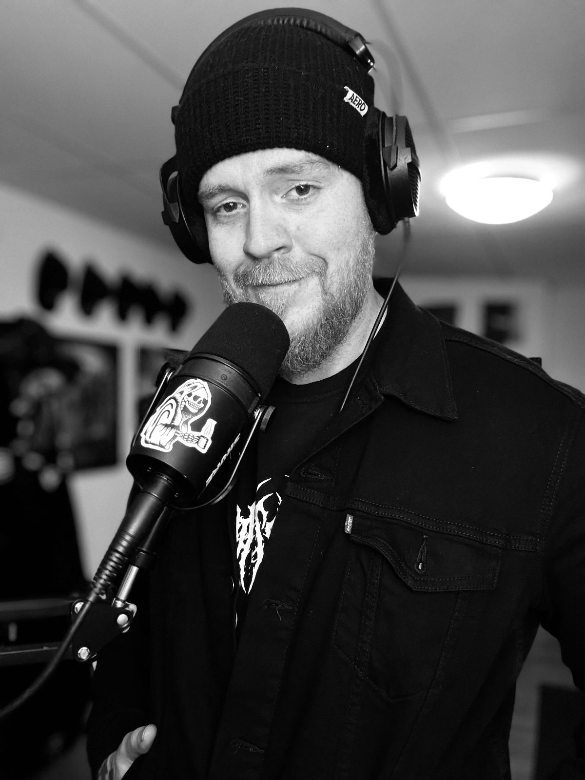 Behind the mic